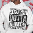 Straight Outta College Class Of 2024 Graduation Hoodie Unique Gifts