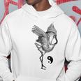 Tai Chi White Crane Qi Gong Illustration Hoodie Unique Gifts