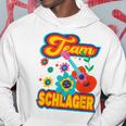 Team Schlager Partner Schlageroutfit Schlagerfan Costume Fan Gray Kapuzenpullover Lustige Geschenke