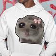 Trauriger Hamster Meme Trauriger Hamster Hoodie Lustige Geschenke