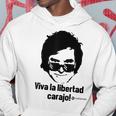 Viva La Libertad Carajo La Libertad Avanza Javier Milei Gray Hoodie Lustige Geschenke