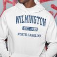 Wilmington North Carolina Nc Vintage Athletic Sports Hoodie Unique Gifts