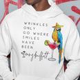 Wrinkles Only Go Where Smiles Have Been Cute Parrot Mexican Hoodie Unique Gifts