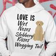 Yellow Labrador Retriever Dog Love My Lab Quote Saying Hoodie Unique Gifts