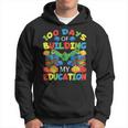 100 Days Of Building My Education Construction Block Hoodie