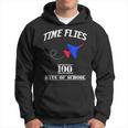 100 Days Of School Time Flies Jet Plane Hoodie