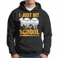 100Th Day Of School 100 Days Smarter Boys Girls Baseball Hoodie