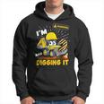 2Nd Birthday Boys Construction Excavator 2 Years Old Digger Hoodie