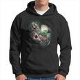 3 Dinosaurs Moon Wolf Dinosaur Wolves Howl Hoodie