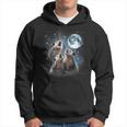 3 Opossum Moon Howling Opossum Head For Women Kid Hoodie