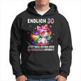 30 Geburtstag Geschenke Frau 30 Jahre Einhorn Party Outfit Kapuzenpullover