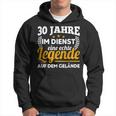 30 Jahre Im Dienst Legend Auf Dem Geränste Service Anniversary Kapuzenpullover