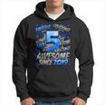 5Th Birthday Comic Style Awesome Since 2019 5 Year Old Boy Hoodie