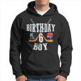 6 Geburtstag Junge Eishockey 6 Jahre Alt Geburtstag Squad Party Hoodie