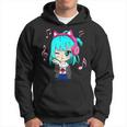 Anime Y Música Chica Para Adolescente Chibi Gráfico Anime Chica Sudadera
