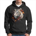 Arte De Tigre Otoño Hojas Zoo Animal Tigre Sudadera