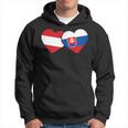 Austria Flag Slovak Flag Austria Slovakia Hoodie