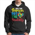 Autism Awareness Month See The Person Not The Disability Hoodie