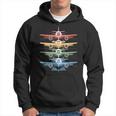 Aviation Airplane Flying Airline Colorful Enthusiast Pilot Hoodie
