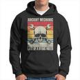 Aviation Mechanic Vintage Skull Vintage Aircraft Mechanic Hoodie