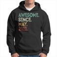 Awesome Since May 2011 13Th Birthday Boy 13 Years Old Hoodie