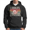 I Axolotl Preguntas Retroinatge Divertido Lindo Axolotl Sudadera