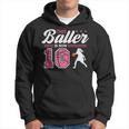 This Baller Is Now 10 Year Old Basketball 10Th Birthday Girl Hoodie