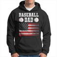 Baseball Schlagbohrer Ausrüstung Papa Usa Flagge Softball Kapuzenpullover