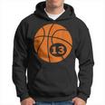 Basketball Player Jersey Number 13 Thirn Graphic Hoodie