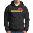 Basketball Sunset Vintage Retro Distressed Hoodie