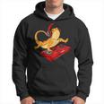 Bearded Dragon Dj Sound Tech Red Headphone Music Lizard Hoodie