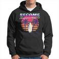 Become Ungovernable Machete Penguin Meme Vaporwave Hoodie