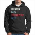 Bester Papa Grillmeister Held Grillen Bester Husann German L Kapuzenpullover