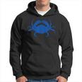 Blue Silhouette CrabCrab Hoodie