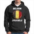 Brussels Belgium Retro Vintage Belgian Flag Souvenirs Hoodie