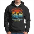 Cancun Mexico 2024 Spring Break Family School Vacation Retro Hoodie