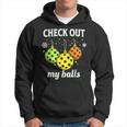 Check Out My Balls Pickleball Christmas Decoration Hoodie