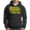 Cheer Dad Cheerleading Usa Flag Fathers Day Cheerleader Hoodie