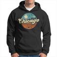 Chicago Illinois Retro Skyline Night Il Souvenirs Hoodie