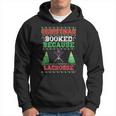 Christmas Booked Because Lacrosse Sport Lover Xmas Hoodie