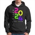 Colorful Happy New Year 2024 Family Matching Christmas 2024 Hoodie