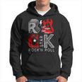 Cool Rock And Roll Star I Love Rock Loud Music Rock & Roll Hoodie