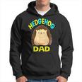 Cute Dabbing Hedgehog Dad Pet Owners Fathers Daddy Hoodie