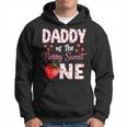 Daddy Of The Berry Sweet One Strawberry First Birthday Hoodie