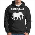 Daddyphantater Elefant Papaatertag Lustig Papa Wortspiel Kapuzenpullover