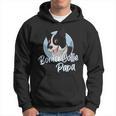 Damen Border Collie Papa Mit Comic Zeichnung Herren Mit-Ausschnitt Kapuzenpullover