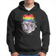 Damen Lgbt Pride Daddy Koala Bär Regenbogen Stolz Papaatertag Mit-Ausschnitt Kapuzenpullover