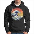 De La Gran Ola De Kanagawa Hokusai Japonés Hombres Retros Sudadera