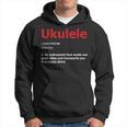 Definition Ukulele Hawaiian Guitar Musician Uke Acoustic Hoodie