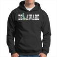 Delaware State And Delaware Flag With Pride For Delaware Hoodie